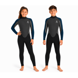 Matai Junior 3/2mm Full Wetsuit - Blue/Black