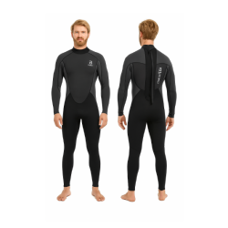 Matai Mens 3/2mm Full Wetsuit - Black/Charcoal