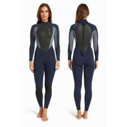 Typhoon Storm Ladies 3/2 mm Neoprene Full Wetsuit - Navy/Grey Marl