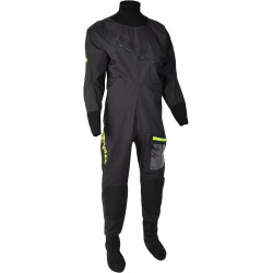 Typhoon Ezeedon 4 Front Zip Drysuit - Black/Lime Logo