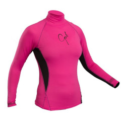 Gul Ladies Swami Long Sleeve Rash Vest Cerise Pink Gul Ladies Swami Long Sleeve Rash Vest Cerise Pink
